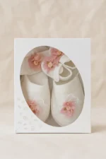 Premıum Anne Bebek Lohusa Seti 4 Parça Çiçekli Incili Lohusa Bebek Takımı /Hediyelik (KUTULU) - Görsel 3