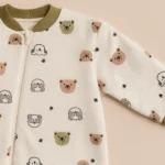 Organik Pamuk Bebek Kışlık Uyku Tulumu Koala Detaylı Elyaf Dolgulu / 2TOG Uyku Tulumu - Görsel 2