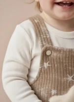 Yıldız Detaylı Bebek Kadife Salopet Takım / Premıum ikili takım - Görsel 6