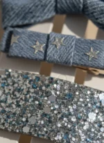 Lunaxy Denim & Işıltı 3’lü Kız Çocuk Klips Toka Seti - Görsel 7