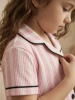 Çizgili Yazlık Pamuk Pijama Takımı – Nefes Alan Hafif Kumaş - Görsel 6