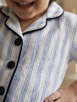 Çizgili Yazlık Pamuk Pijama Takımı – Nefes Alan Hafif Kumaş - Görsel 5
